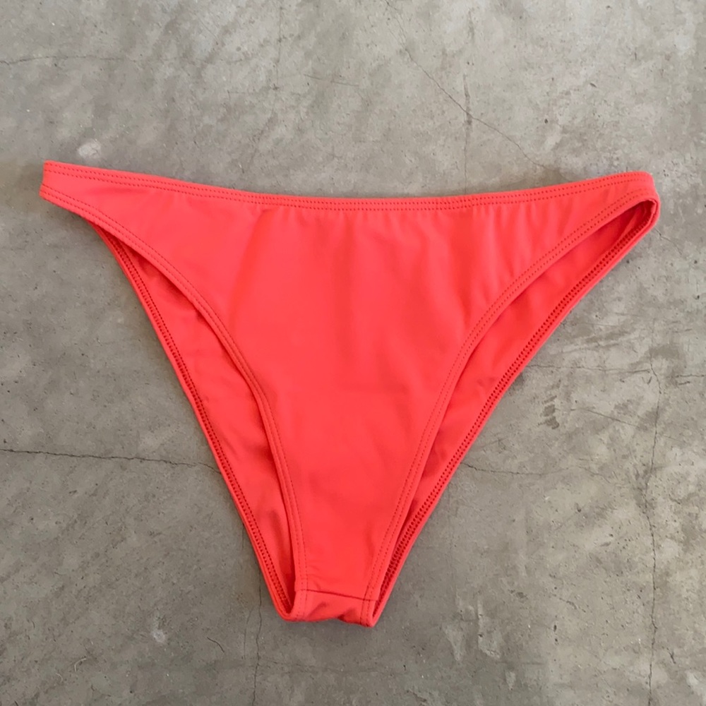 Coral bikini bottom